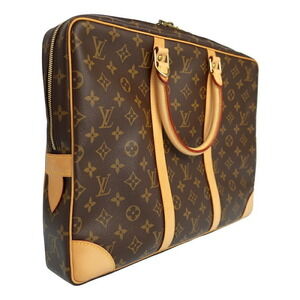 Louis Vuitton Brown Briefcase Document Voyage Monogram Leather Porte
